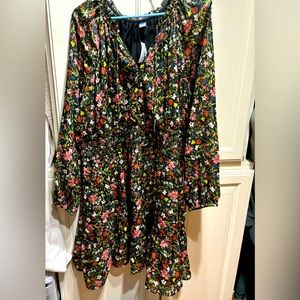 Women’s waist defined floral dress
